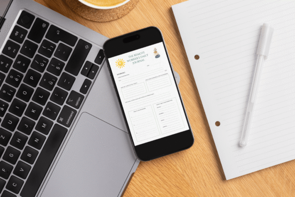 The Remote Worker's Daily Journal Mobile Phone